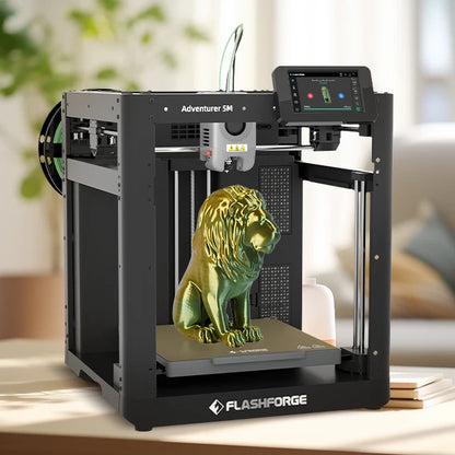 Adventurer 5M Digital AI Auto Leveling 3D Printer Home 20000mm/s Aluminum Hot Bed New Condition 1 Year Warranty for Prototyping