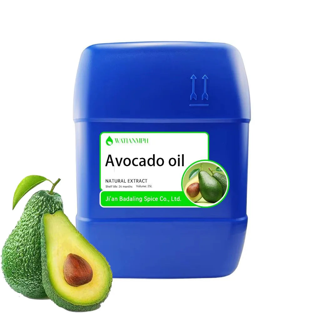 Wholesale Bulk Carrier Oils Organic Cold Pressed Pure Avocado for Hair Face Skin