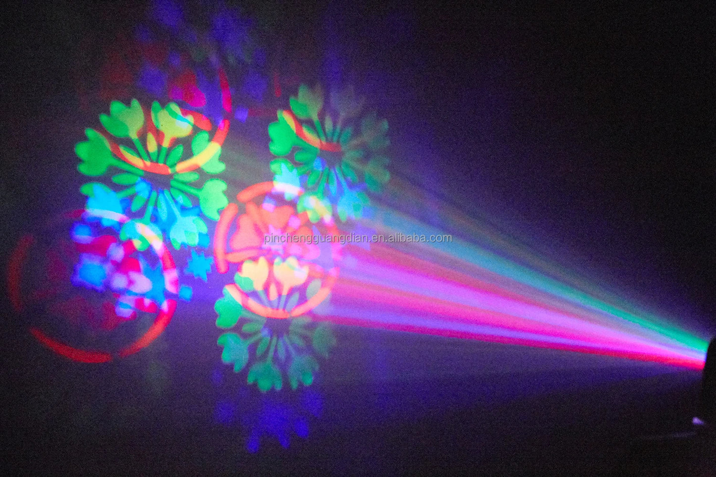 Mini 4-In-1 Gobo LED Laser Light 30W Stage Animation Laser Extremely Portable Patterned Stage Lights