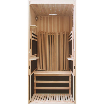 Luxury Indoor Wooden Sauna Cabin Far Infrared Heating Home Use Sauna Equipment Factory Price Sauna Room