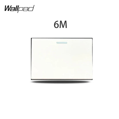 1 2 3 Gang Way Stair Cross Pass White Glass Switch DIY AU US 118*75mm 153*75mm 191*75mm Fan Dimmer Retro Switch with LED Wallpad