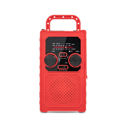 Solar Crank Portable Radio AM FM NOAA Weather Radio with 5000mAh Power Bank Flashlight & Reading Lamp