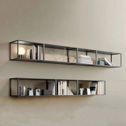 KINNO Elegant Iron Wall-mounted Bookshelf Multi-Layer Storage Display Shelf Kitchen Bedroom Living Room Sofa Background Mall