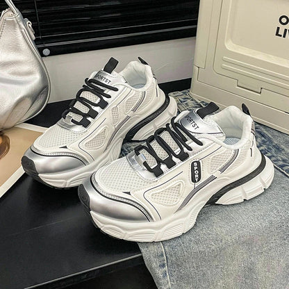 2024 Versatile Dad Shoes Spring and Summer New Casual Shoes for Women  Mesh Soft Bottom Instagram Trendy Running Sneakers