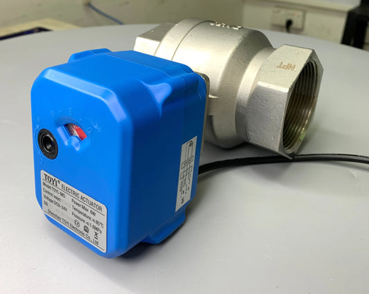 DC12VDC24V AC110V AC230V Motorized 2" Ball Valve Smart Control Small Electric Actuator 2-Way Stainless Steel Electric Ball Valve by PDG ibma