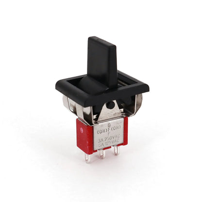 5Pcs SH T80-R Series R8016A-P14 3Pin Momentary MOM-OFF-MOM Self-Return SPDT Mini Rocker and Paddle Switch
