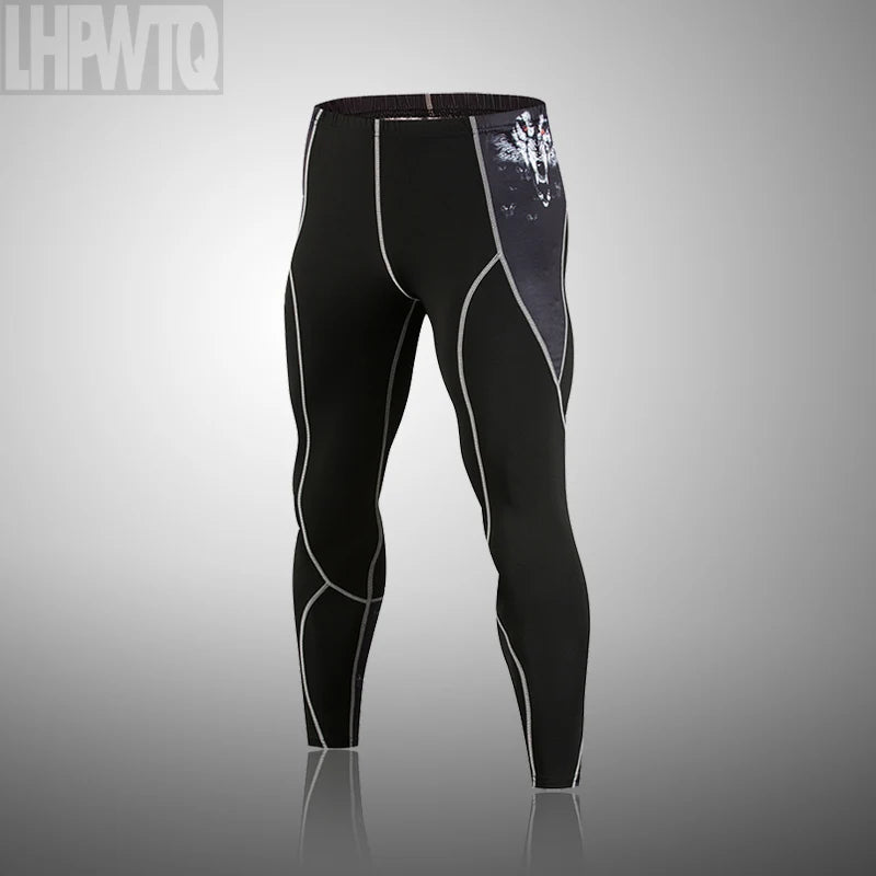 Men's Thermal Underwear Set MMA Tactics Leggings Solid Color Costume Compress Fitness Long Johns Men Winter Brands  Men