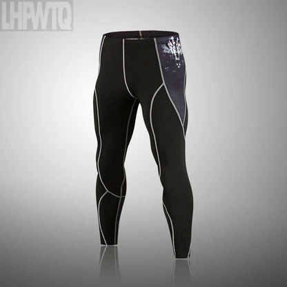 Men's Thermal Underwear Set MMA Tactics Leggings Solid Color Costume Compress Fitness Long Johns Men Winter Brands  Men