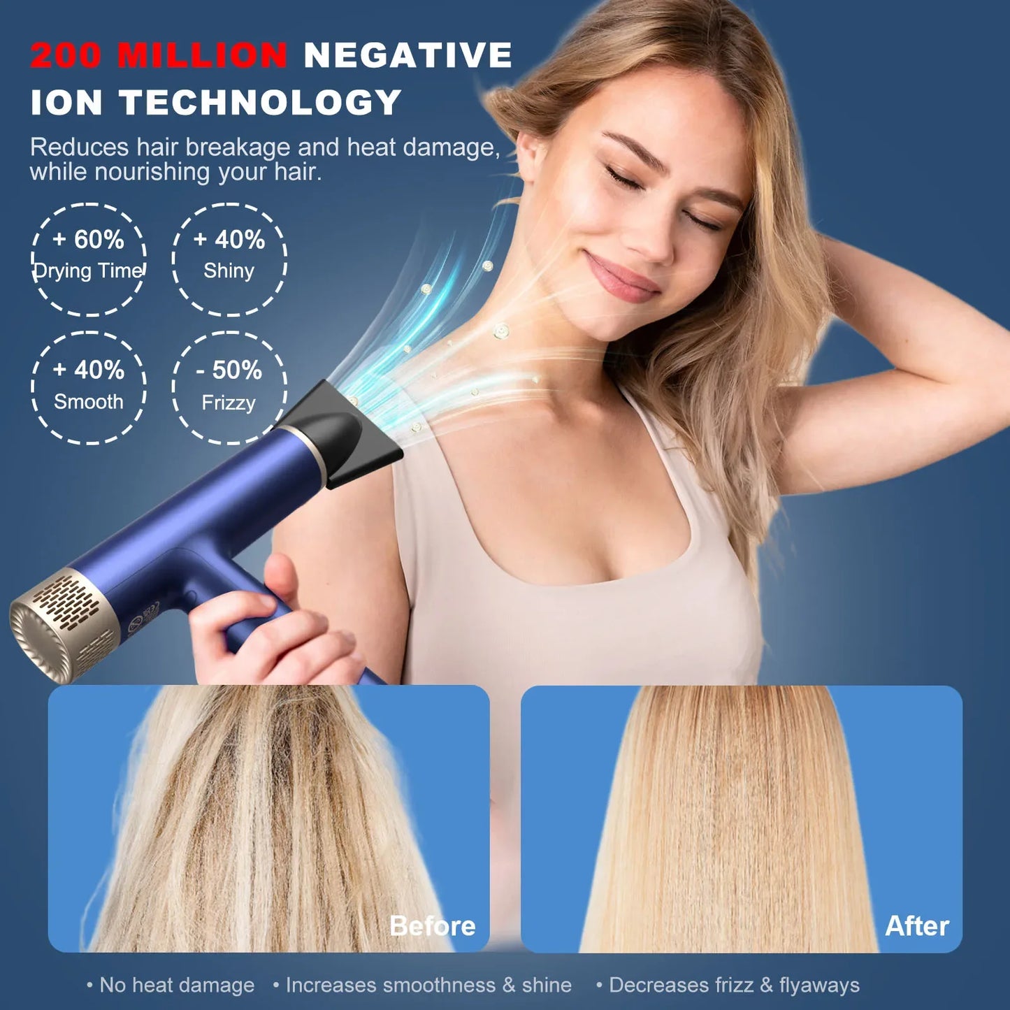2 Years Warranty High Speed Hair Dryer Wholesale Ionic Blow Dryer Secador De Cabelo Professional Salon Travel Blower Hairdryer