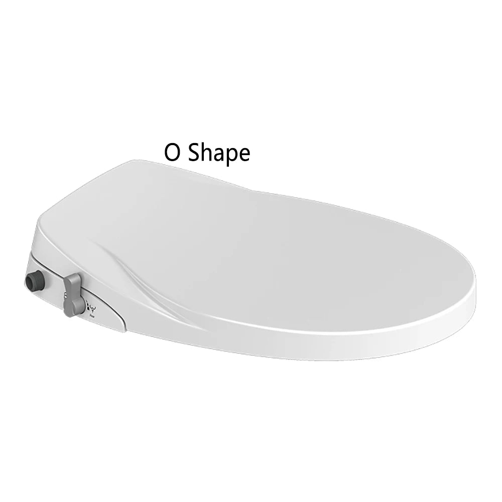 Dual Nozzle Plastic Toilet Seat Cover Vertical Spray Cold Water Eco-Friendly Soft Close Easy Installation Non-Electric Bathroom