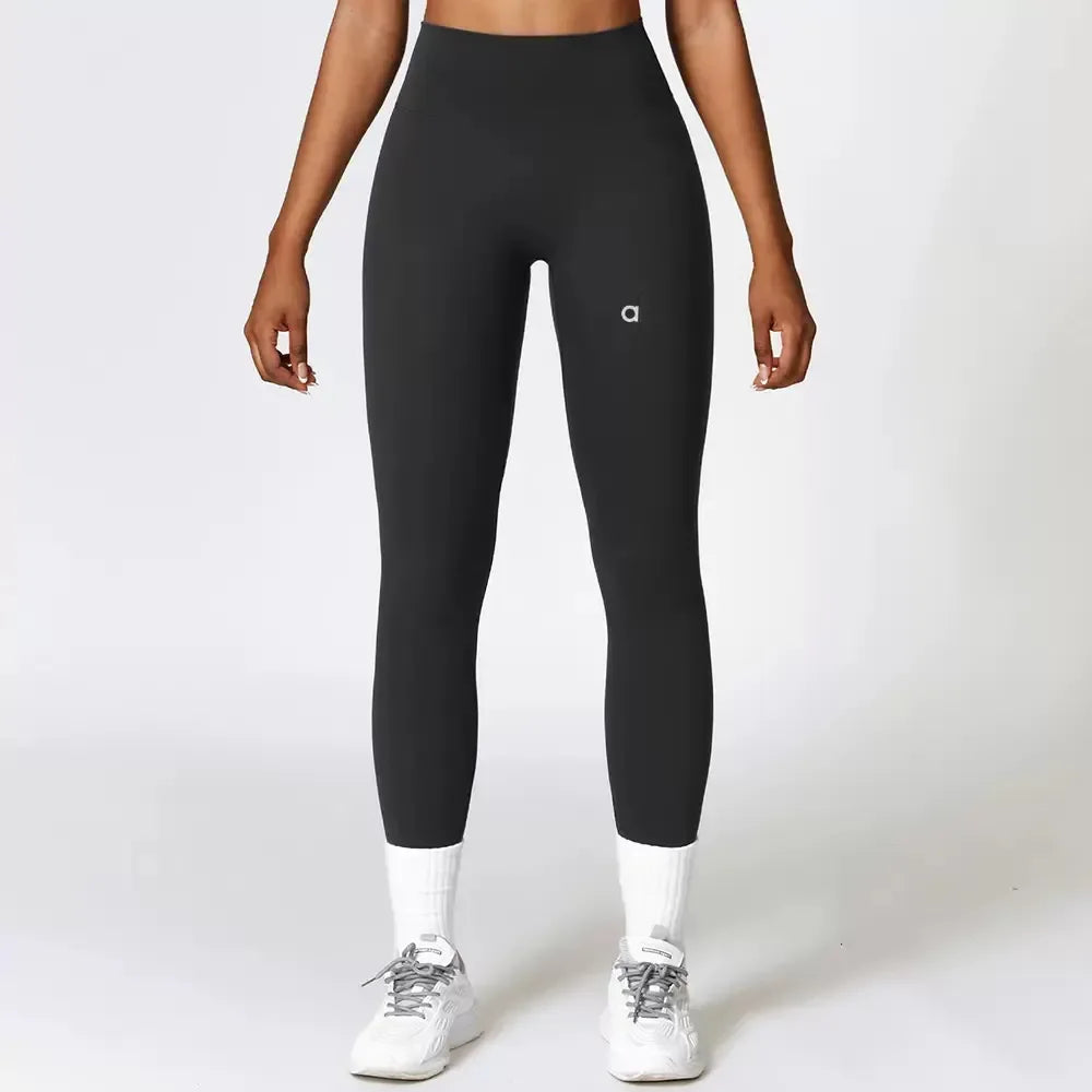 High-waisted, Soft, Tight-fitting Gym Pants, Hip-lifting Yoga Leggings, Women's Custom-made logo Leggings