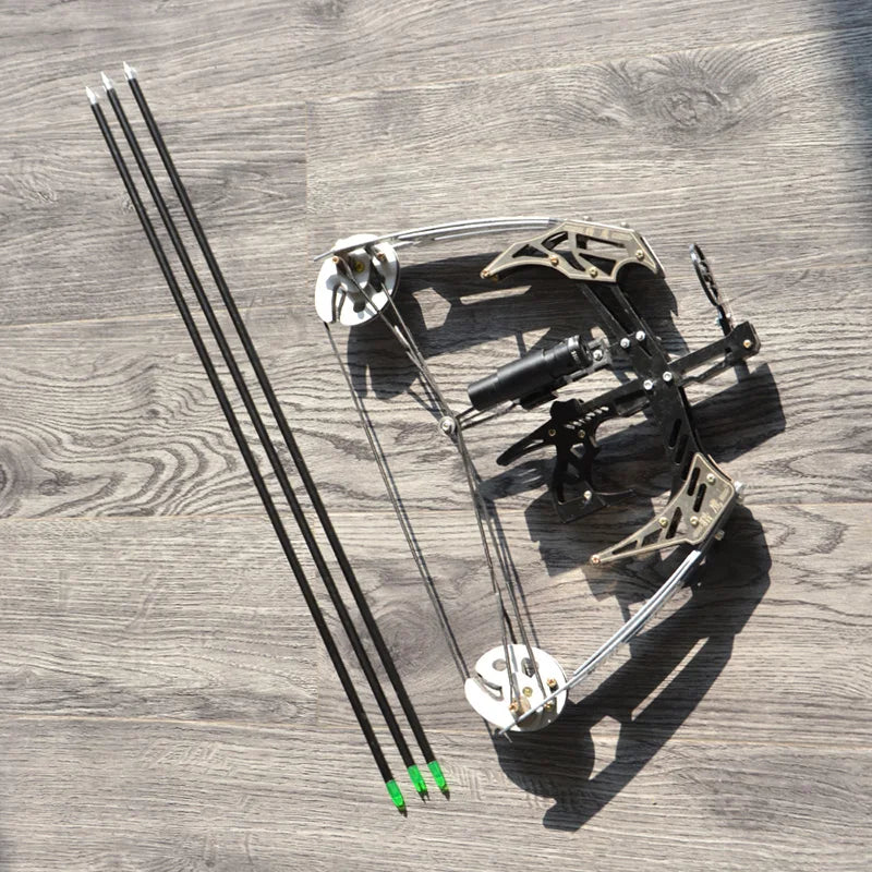Archery Mini Compound Bow 25 Lbs Adult Shooting Fishing Hunting Bow