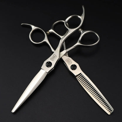6.0 Inch New Fashion GM49-01 Professional Design Beauty Barber Scissors Flat Scissors Tooth Hair  Scissors HS-893