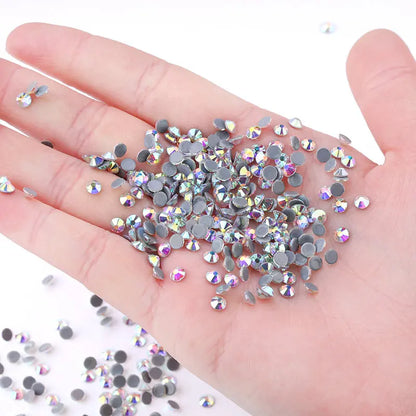 Pujiang Crystal Ab SS3-SS40 Hot Fix Clear Flatback Strass Sewing Rhinestones Hotfix Transfer DMC Stones for Fabric Garment
