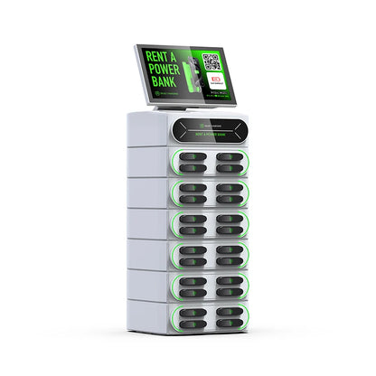 2025 New Product Share Power Bank Portable Power Station with 24 Slots Integrated Stackable Fast Chargers for Business Ideas
