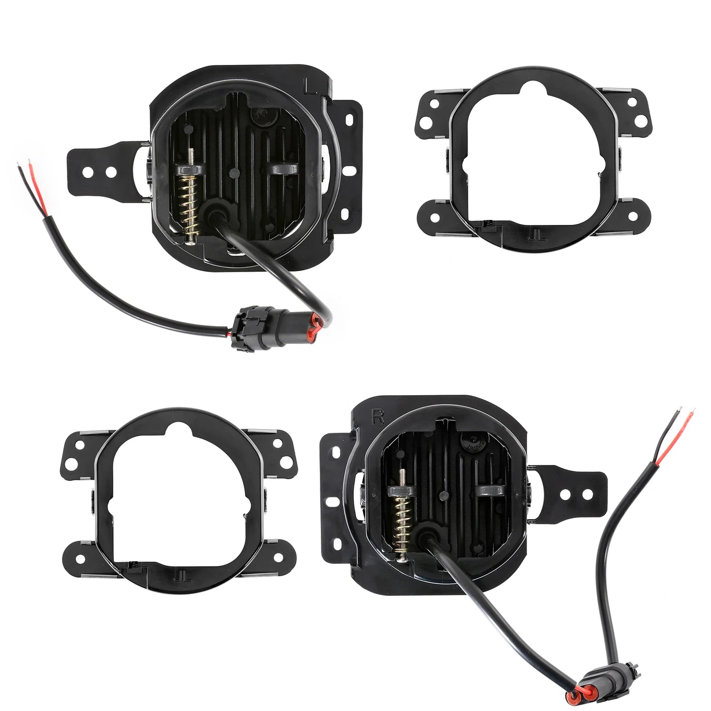 1 Pair LED Fog Lights for Jeep Wrangler JL 2018-2023 Driving Passing Lights Headlight 12V 6000K IP67 Waterproof