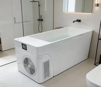 USA Warehouse Spot Acrylic Spa Bathtub Chiller with Built-in Integrated Ice Bath Cold Plunge for Body Healing Therapy