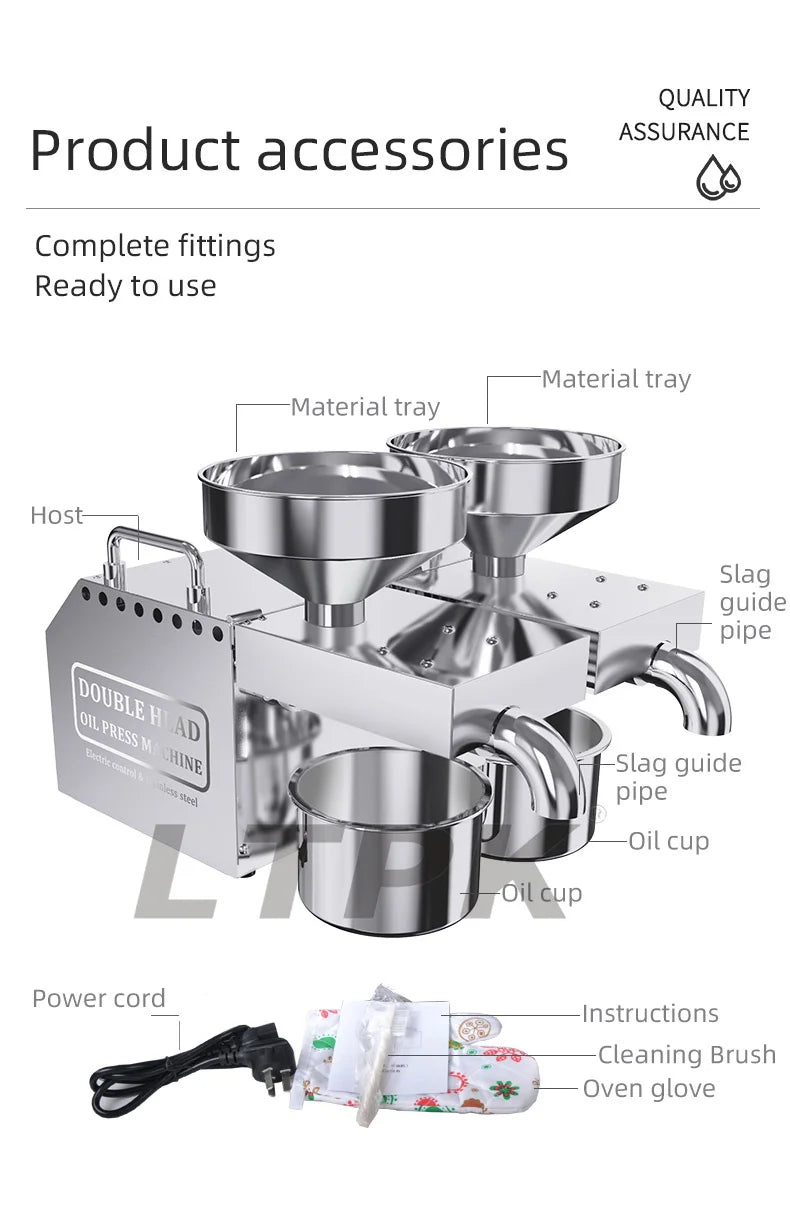 B02 Full Automatic Mini Small Household Home Use Oil Extraction Making Edible Olive Oil Press Machine