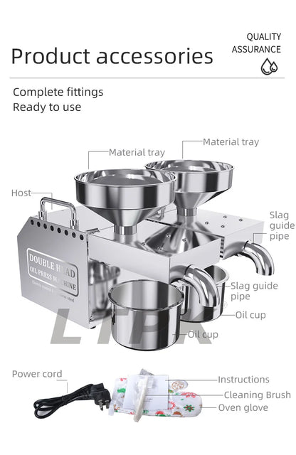 B02 Full Automatic Mini Small Household Home Use Oil Extraction Making Edible Olive Oil Press Machine