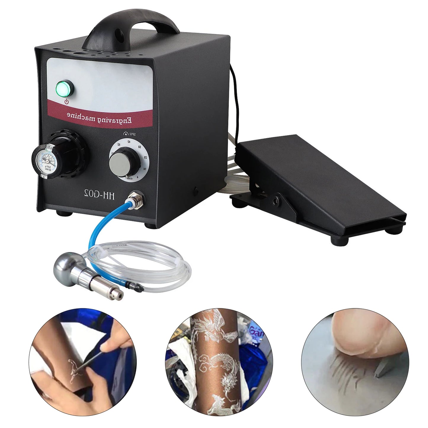 Auble 110V/220V Pneumatic Engraving Machine Jewelry Tools Micro-Setting Bead Carving Single-Head Model 0189 Made China Jewelry