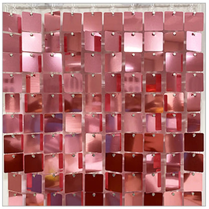 Birthday Backdrop Shimmer Sequin Backdrop Panels Shimmer Wall Red for Wedding Party Baby Shower Background Wall Decor