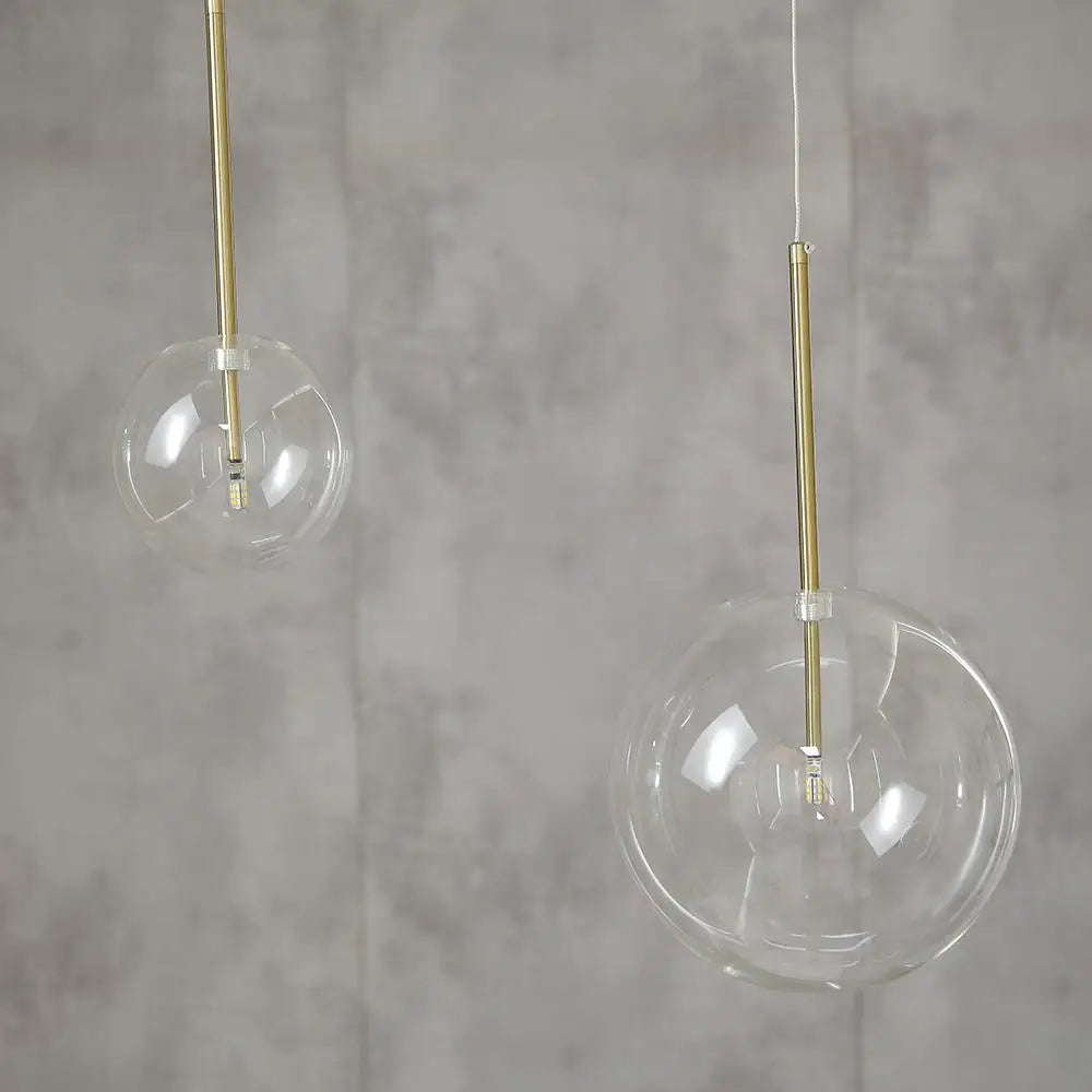Nordic Modern Pendant Lights Creative Bubble Glass Ball Hanging Lamp for Living Room Bedroom Kitchen Lustre Suspension luminaire