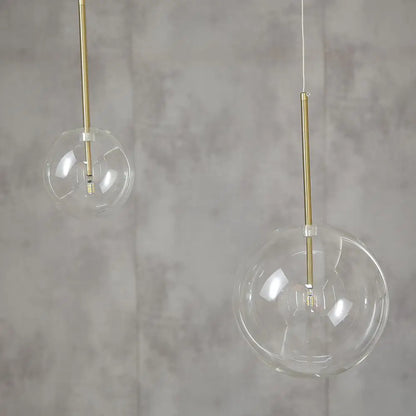 Nordic Modern Pendant Lights Creative Bubble Glass Ball Hanging Lamp for Living Room Bedroom Kitchen Lustre Suspension luminaire