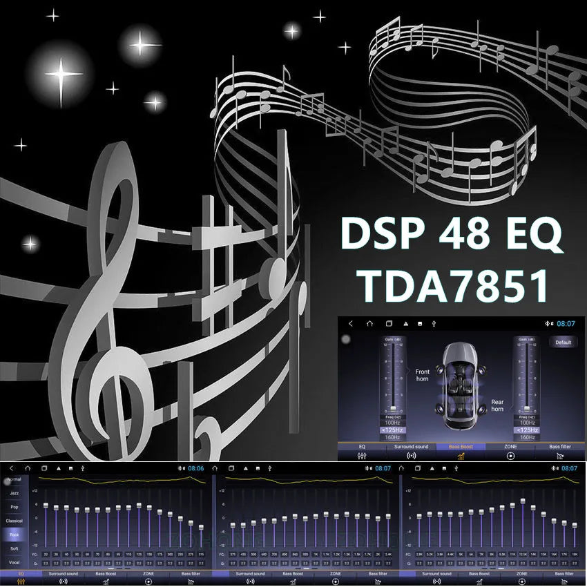 DSP Android Universal Smart Auto Multimedia Video Player Screen Autoradio GPS Navigation Head Unit Car Radio Stereo Carplay