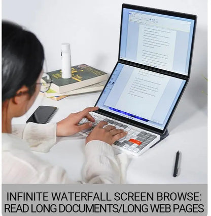 New Factory Price Notebook Computer Dual 14 Inches Touchscreen 16GB ROM 1TB SSD Intel N150 CPU English IPS Metal Casing Windows