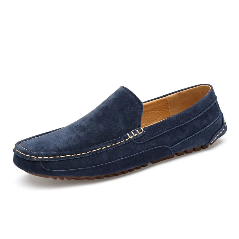Suede Leather Man Loafers Luxury 2021 Casual Shoes For Men Boat Shoes Handmade Men Slipon Driving Shoes Male Moccasins Zapatos99