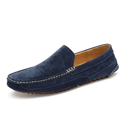 Suede Leather Man Loafers Luxury 2021 Casual Shoes For Men Boat Shoes Handmade Men Slipon Driving Shoes Male Moccasins Zapatos99