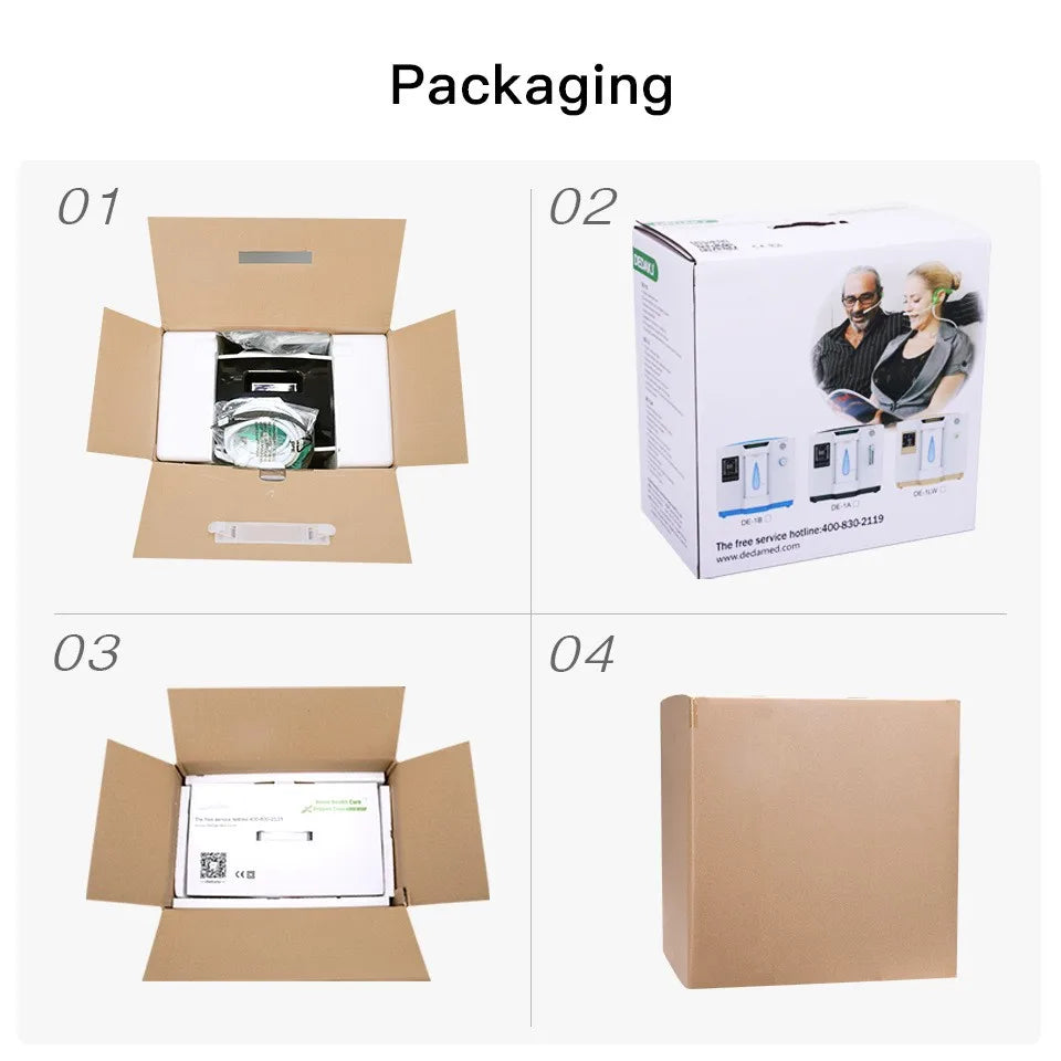 Kainuo Mini Portable Micro Oxygen Generator Machine for Home & Hospital Use with Durable Motor and Bearing Core Components