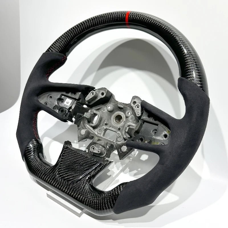 European Warehouse Spot Delivery Directly Black Carbon Fiber and Black alcantara Red Top Line for Renault Megane RS Megane 4