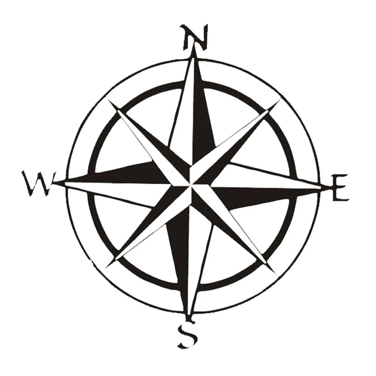 Compass Car Compass Stickers Laptop Vinyl Decal Notebook Car Truck Decor Vinyl Sticker Gift Die Cut Decals Latop Window Glass