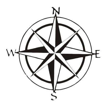 Compass Car Compass Stickers Laptop Vinyl Decal Notebook Car Truck Decor Vinyl Sticker Gift Die Cut Decals Latop Window Glass