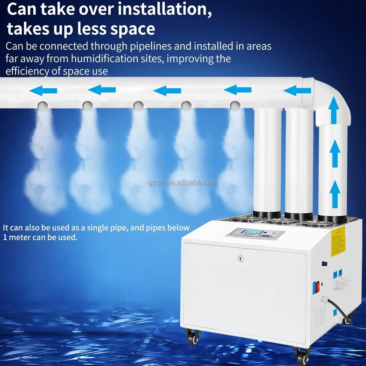 42L/H Commercial Ultrasonic Humidifier for Supermarket Air Curtain Cabinet Food Preservation