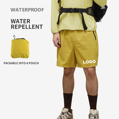 In Stock Custom Fitness Gym Running Hiking Water-Resistant Quick Dry Lightweight Multi-Pockets Outdoor Active Shorts for Men