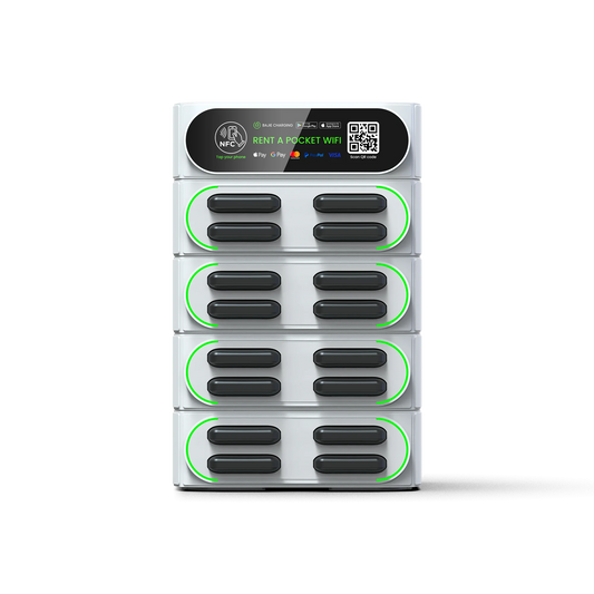 Bajie Charging Rental Station 16 Stack Sharing Power Bank Vending Machine with Mifi Fast Charger Mobile Phone Charging Station