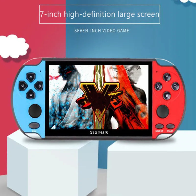 X12 Plus 7 Inch Handheld Video Game Console Retro Games 2500mAh Portable Gaming Player Consola De Videojuegos Wiisun