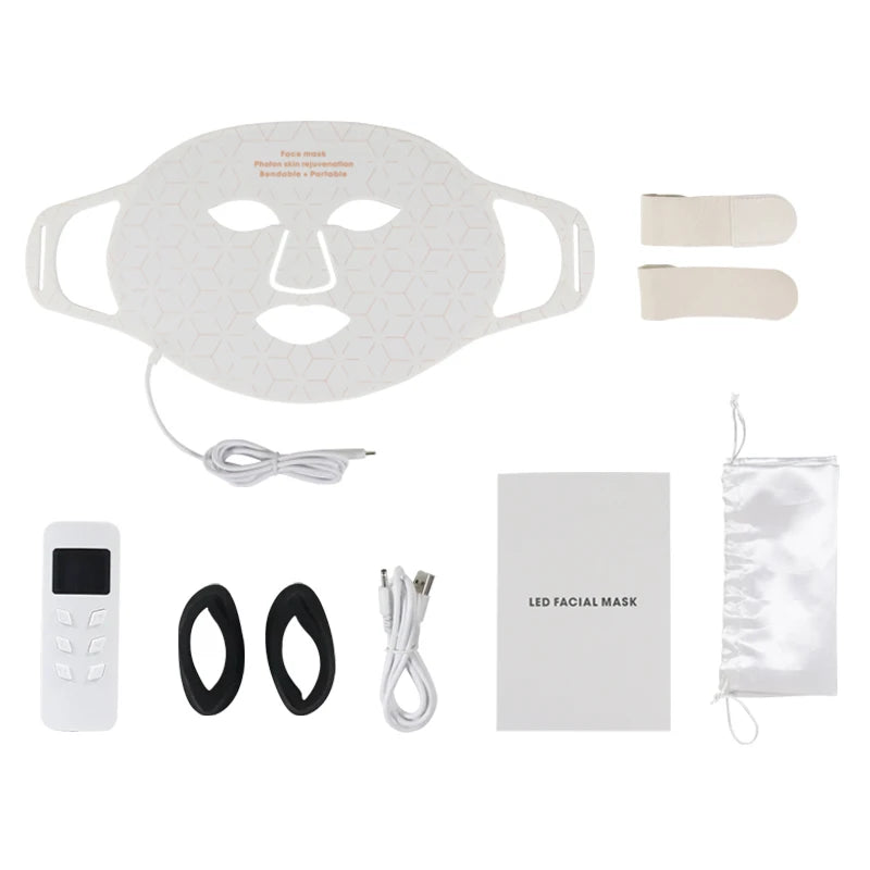 Best Selling Products 2022 New Beauty Device Colorful  Led Facial Mask 4 Colors Photon Light for  Face Skin Care Mask