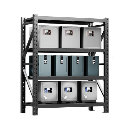 Warehouse Racking 4 Tiers Load Capacity 150kg Adjustable Metal Steel Racking Warehouse Storage Pallet Racking