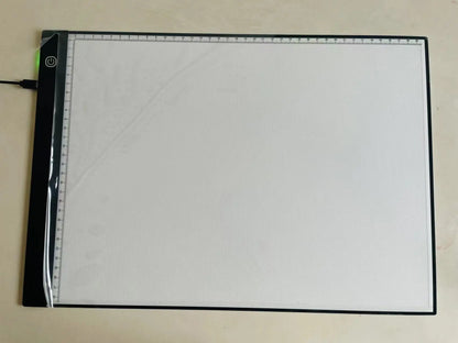 A3 Small Size Light Pad with Graduated Three-stage Adjustable Luminescent Backlight Illuminates the Drawing Board in the Dark.