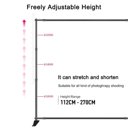 Versatile Heavy Duty Backdrop Stand Photo Frame Photography Wedding Bithday Decoration School Photographic Backdrop Party