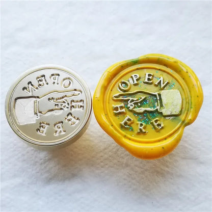 Greeting stamp with love thank you happy birthday christmas handmade Wax Seal Stamp Retro Antique Sealing Wax baby friend gifts