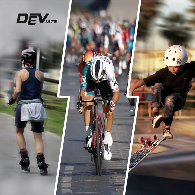 DEVIATE OEM ODM Custom Adjustable Dirt Bike Helmet with 11-15 Air Vents EPS+PC Material for E-Bike & Biking