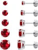 Classic Rhodium Plated S925 Sterling Silver Stock Earrings Luxury Round VVS Moissanite Lab Grown Diamond Women Stud Earrings