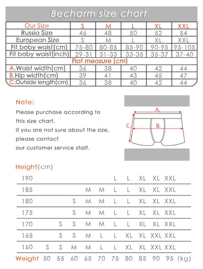 Men's Panties Boxers Shorts Printing Stripe Large Size U-shaped Set of Men Underpants Male Briefs Sexy Clothing Short Loose Long