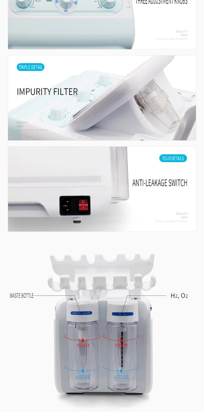 The Latestskin and Eye Multi-function Hydrogen and Oxygen Bubbles,Cleansing and Hydrating Beauty Machine