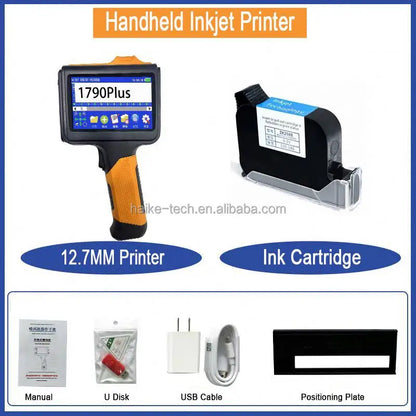 Handheld Mini Small Expiry Date Stamping Aluminum Plastic Paper Boxes Cans Inkjet Printing Machine