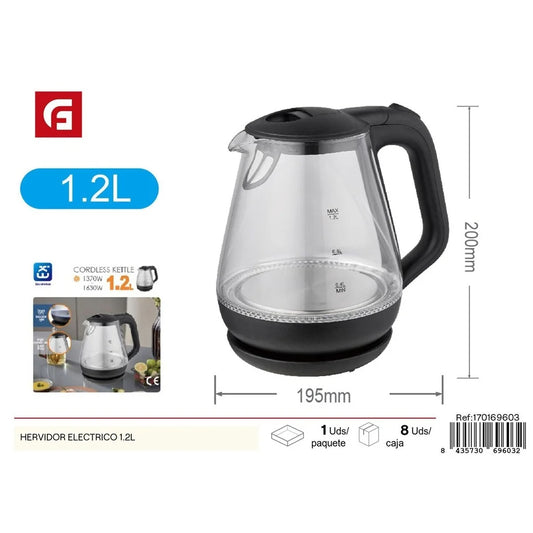 1.2 Liter Electric Kettle - Kitchen Accessories and Kettles by PDG ibma
